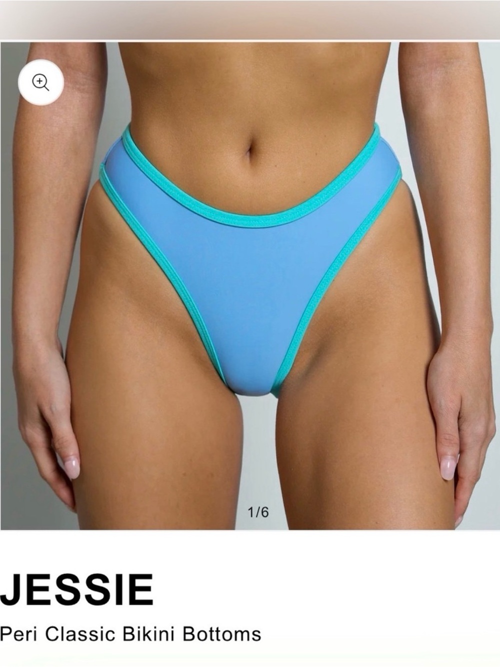 NWT 93 Play Street Jessie Peri Classic Bikini Bottoms, size L